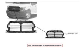 670.gm1u16 Chevrolet Camaro 2016 Air Shutter 6515615