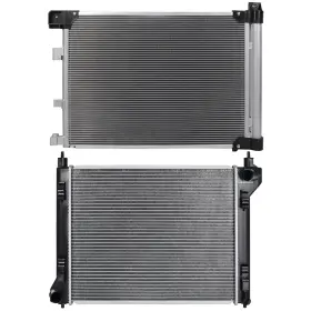 11521851 Choiceshare For 2013-2018 Nissan Sentra Aluminum Radiator And Ac Condenser Assembly