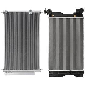 Choiceshare 11521856 For 2009-2014 Toyota Corolla Matrix Aluminum Radiator And Ac Condenser Assembly