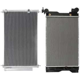 11521856 Choiceshare For 2009-2014 Toyota Corolla Matrix Aluminum Radiator And Ac Condenser Assembly