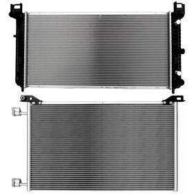 Choiceshare 13296656 For 00-14 Chevy Tahoe 02-13 Gmc Sierra 1500 Aluminum Radiator And A/c Condenser