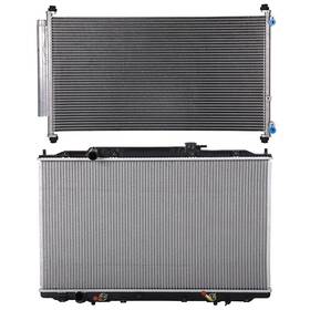 Choiceshare 13296680 For 2005-2010 Honda Odyssey Aluminum Radiator And A/c Condenser Assembly Set