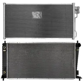 13296685 Choiceshare For 2004-2006 Ford Expedition Aluminum Radiator And A/c Condenser Assembly Set