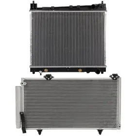 13296686 Choiceshare For 2005-2006 Scion Xa Xb Aluminum Radiator And A/c Condenser Assembly Set