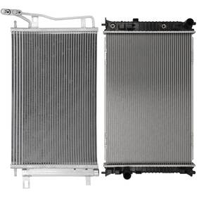 Choiceshare 13296730 For 2006-2009 Ford Fusion Mercury Milan Aluminum Radiator And A/c Condenser Set