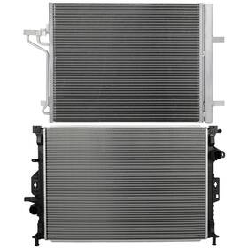 Choiceshare 13296786 For 2015-2018 Ford Focus St 2.0l L4 Aluminum Radiator And A/c Condenser Set
