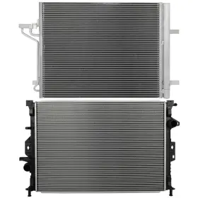 13296786 Choiceshare For 2015-2018 Ford Focus St 2.0l L4 Aluminum Radiator And A/c Condenser Set
