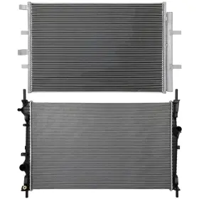 13296788 Choiceshare For 2015-2019 Ford Transit 150 250 Aluminum Radiator And A/c Condenser Set