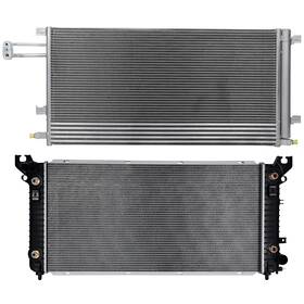 Choiceshare 13296804 For 2015-2016 Cadillac Escalade Gmc Yukon Xl Aluminum Radiator And A/c Condenser