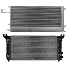 13296804 Choiceshare For 2015-2016 Cadillac Escalade Gmc Yukon Xl Aluminum Radiator And A/c Condenser