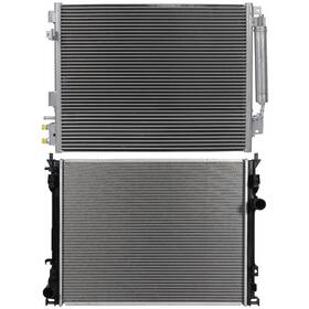 Choiceshare 13296808 For Chrysler 300 Dodge Charger Magnum Aluminum Radiator And A/c Condenser Set
