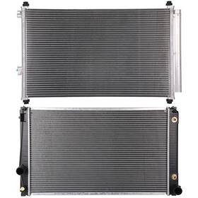 Choiceshare 13296819 For 2006-2012 Toyota Rav4 Aluminum Radiator And A/c Condenser Assembly Set