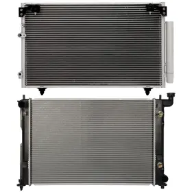 13296829 Choiceshare For 2005-2010 Scion Tc Aluminum Radiator And A/c Condenser Assembly Set