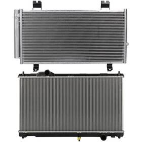 Choiceshare 13296835 For 2006-015 Lexus Is250 Is350 3.5l 2.5l Aluminum Radiator And A/c Condenser Set