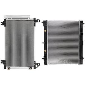 Choiceshare 13296867 For 2007-2015 Toyota Yaris Aluminum Radiator And A/c Condenser Assembly Set
