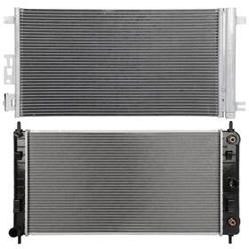 Choiceshare 13296876 For 08-12 Chevy Malibu 2006-2010 Pontiac G6 Aluminum Radiator And A/c Condenser