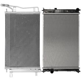 Choiceshare 13296887 For 2007-2012 Lincoln Mkz Aluminum Radiator And A/c Condenser Assembly Set