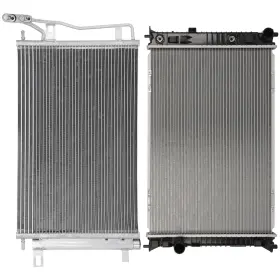 13296887 Choiceshare For 2007-2012 Lincoln Mkz Aluminum Radiator And A/c Condenser Assembly Set