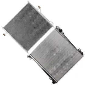 13296897 Choiceshare For 2002-2003 Ford Explorer Aluminum Radiator And A/c Condenser Assembly Set