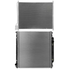 13296898 Choiceshare For 1999-03 2004 Ford F-350 F-550 Super Duty Aluminum Radiator And A/c Condenser