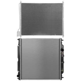 Choiceshare 13296901 For 2003-2004 Ford F-250 Super Duty Aluminum Radiator And A/c Condenser Set