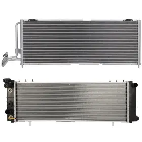 13296905 Choiceshare For 1997-2001 Jeep Cherokee Aluminum Radiator And A/c Condenser Assembly Set