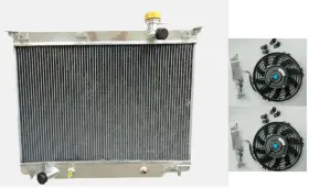 Sbr2458 Chr Racing For 2002-2009 Chevy Trailblazer Isuzu Ascender Gmc Envoy Aluminum Radiator Fans