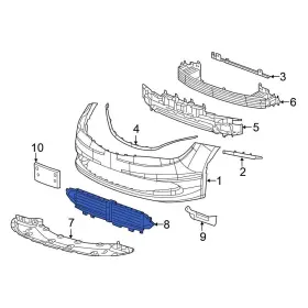 68438679ad Chrysler Oe Radiator Shutter Assembly