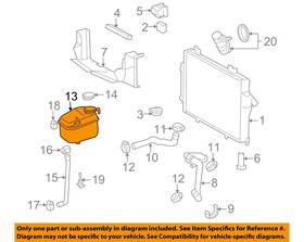Chrysler Oem 5101601aa 04-08 Crossfire Radiator Components-reservoir Tank