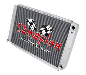 Cold Auto Cooling Cold-cc6165dp 3 Row Dp Radiator Shroud 2 13 Inch Fans 1.25 1.5 For 1961-1965 Continental Ls