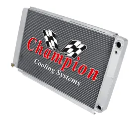 Cold-cc6165dp Cold Auto Cooling 3 Row Dp Radiator Shroud 2 13 Inch Fans 1.25 1.5 For 1961-1965 Continental Ls