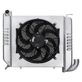 Chv712ak Cold Case For Chevy Corvette 1965-1968 Aluminum Radiator W Fan