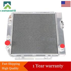 Coolgood18 Cg742689ld 3 Row Aluminum Cooling Radiator For Ford Mustang Falcon Comet V8 Mt 1960-1966