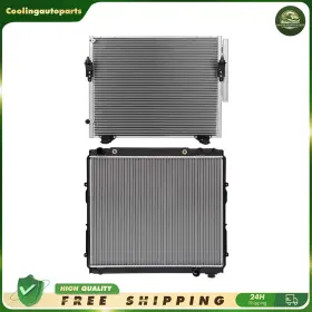 Cool818408part Coolingautoparts Radiator And A/c Condenser Kit For 2006 Toyota Tundra 4.7l Without Towing Package