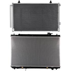 Csdex 12133581 Aluminum Radiator And Ac Condenser Cooling Kit For 2001-2007 Toyota Highlander