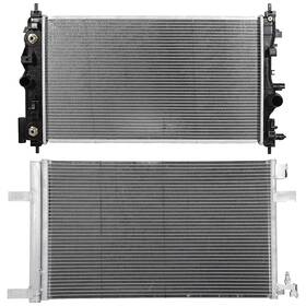 Csdex 12173131 Aluminum Radiator And Ac Condenser Cooling Kit For 2011-2015 Chevrolet Cruze