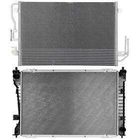 Csdex 12176154 Aluminum Radiator And Condenser Cooling Kit For 2008 Ford Escape Mazda Tribute
