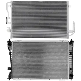 12176154 Csdex Aluminum Radiator And Condenser Cooling Kit For 2008 Ford Escape Mazda Tribute