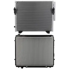 12184892 Csdex Aluminum Radiator And Ac Condenser Cooling Kit For 2006 Toyota Tundra 4.0l 3956cc