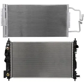 12402571 Csdex Aluminum Radiator And Ac Condenser Cooling For 2014-2016 Chevrolet Impala Limited