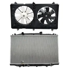 12477471 Csdex Cooling Fan And Radiator Kit For Honda Accord 2003-2004 2.4l 2354cc 144cu. Inch L4