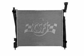 Csf 3543 Radiator One Row Crossflow Alum Core With Plastic Tanks Trans Cooler