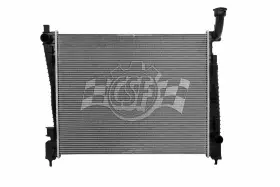 3543 Csf Radiator One Row Crossflow Alum Core With Plastic Tanks Trans Cooler