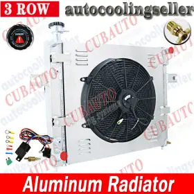 62cu2262 Cubauto 3-row Radiator With 16 Inch Shroud Fan For 1999-2004 Jeep Grand Cherokee 4.0l L6 At