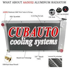 Kks369 Cubauto 3-row Radiator Aluminum Fit 67-1972 Chevy C/k Series Jimmy Pickup Suburban Truck