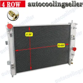 Kks2714 Cubauto Mc2714 Cc2714 Cu2714 4-row Aluminum Radiator For 2006-2013 Chevy 2003-2006 Corvette Ssr V8 5.3l 6.2l