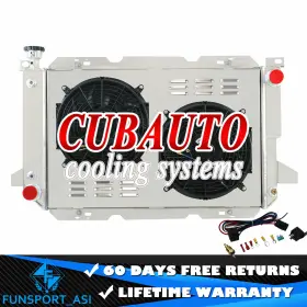 Sptcu1451 Cubauto 3 Rows Radiator Shroud Fan Relay Fits 83-97 Ford F-100 F-150 F-250 F-350 Bronco