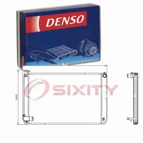 Sx-6551 Denso Auto Parts Radiator For 2006-2007 Toyota Highlander 3.3l V6 Cooler Cooling Cu