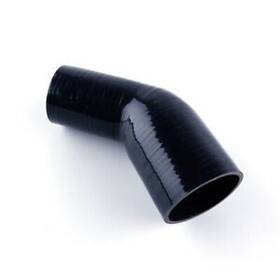 Dh Racing Parts 45-id64-76bk 64mm/76mm 45 Degree Elbow Silicone Hose Coupler Turbo Intercooler Joiner