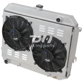 Dh Racing Parts 725086196798 4 Row Radiator Shroud Fan 12ftft For 1968-1974 Dodge Plymouth Mopar Cars 5.6l-7.2l